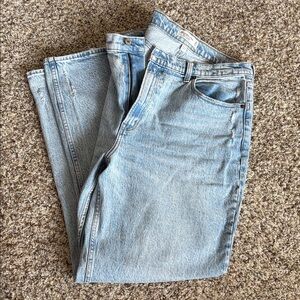 Abercrombie Fitch Curve Love The 90s Straight Ultra High Rise Jeans Size 14